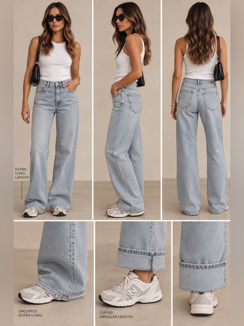 H&M Light Blue Straight Leg Jeans